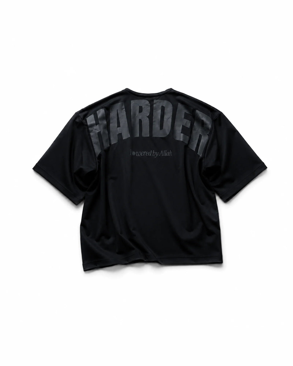 BLACK BOXY FORM TEE