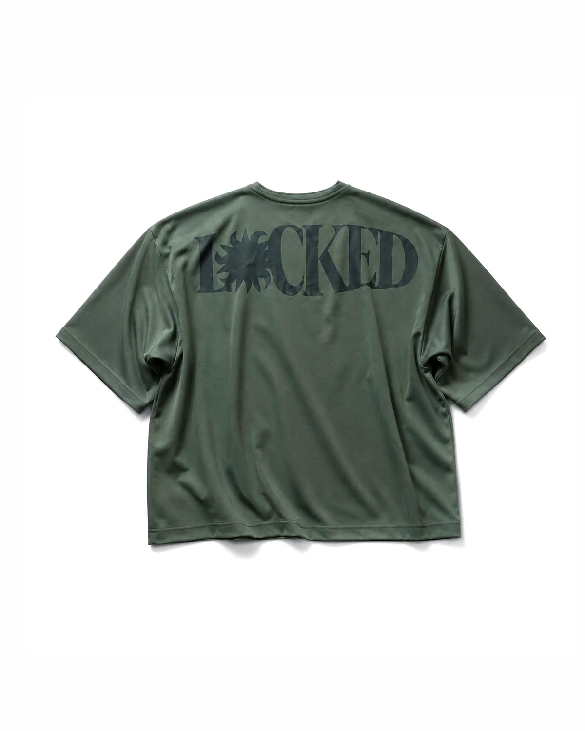 OLIVE BOXY FORM TEE