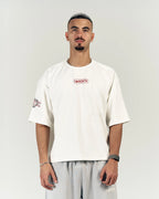 WHITE BOXY FORM TEE