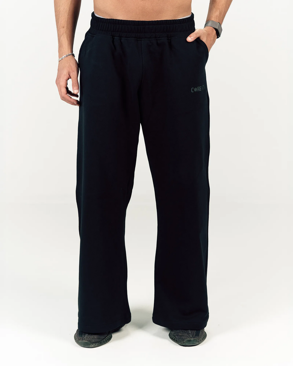 BLACK EASE SWEATPANTS