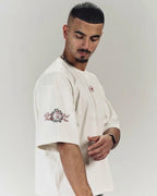 WHITE BOXY FORM TEE